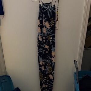 Floral Navy Jumpsuit